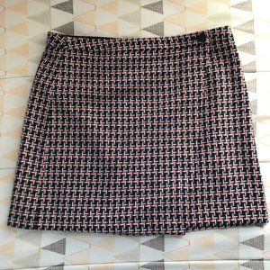 Loft Pink Houndstooth Skirt